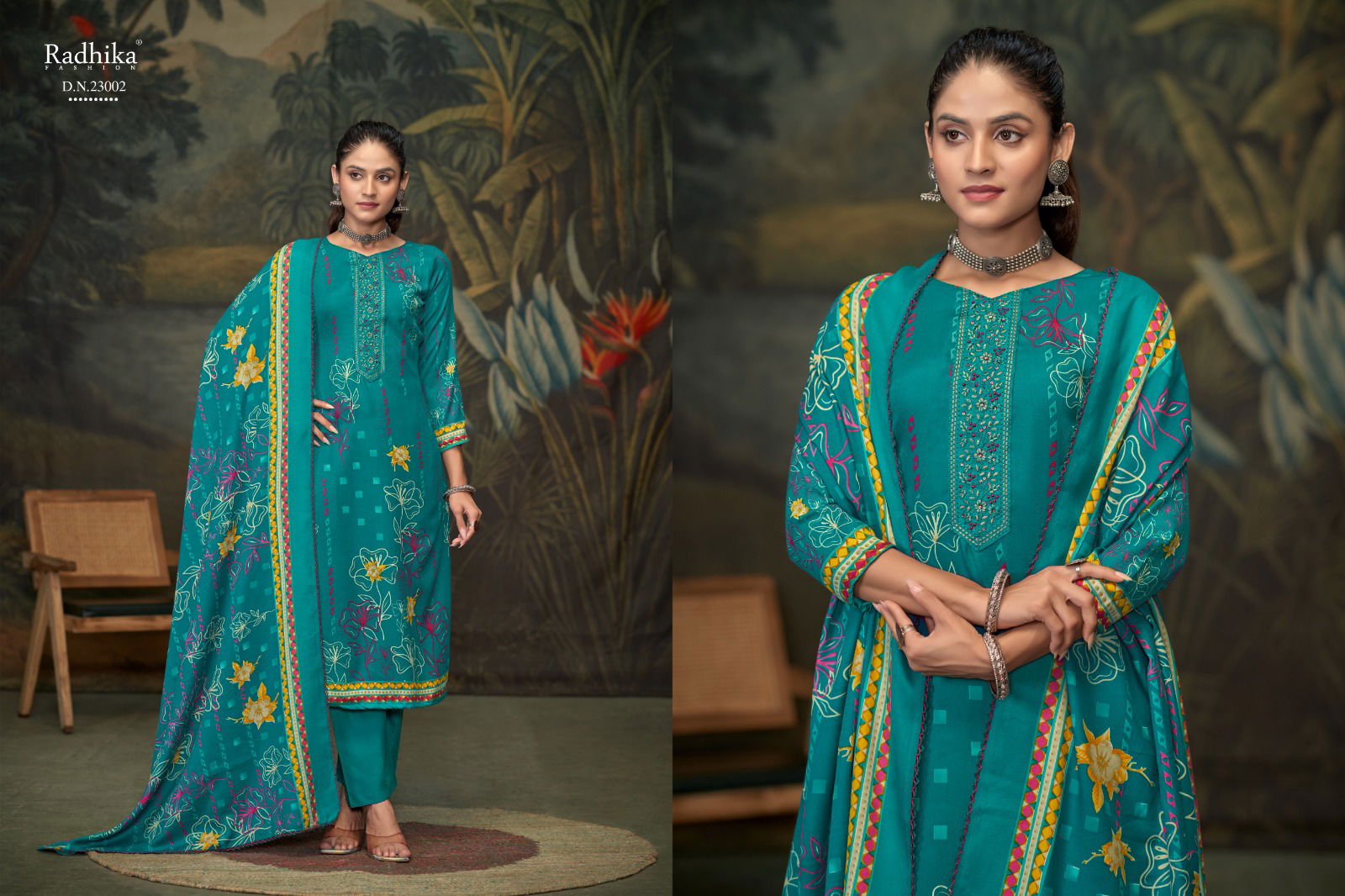 Flower Valley Vol 2 By Azara Radhika Cambric Cotton Dress Material Wholesale Market In Surat